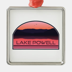 Ornamento De Metal Lago Powell Arizona Utah Red Sunrise