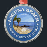 Ornamento De Metal Laguna Beach (C)<br><div class="desc">Laguna Beach,  Orange County,  Califórnia.</div>