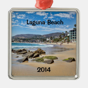 Ornamento De Metal Laguna Beach Holiday