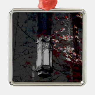 Ornamento De Metal Lâmpada de Cobb Salão com hera marrom