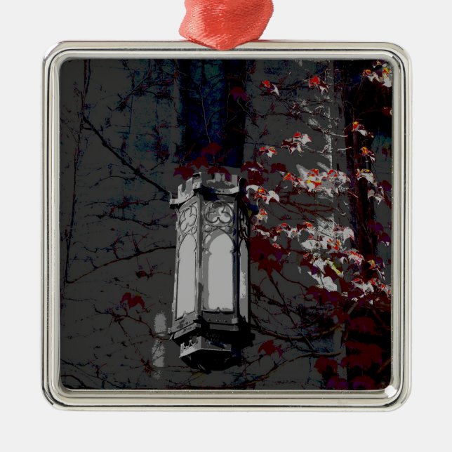 Ornamento De Metal Lâmpada de Cobb Salão com hera marrom (Frente)