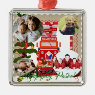 Ornamento De Metal Lanterna filipina, Parol, bandeira, caixa de