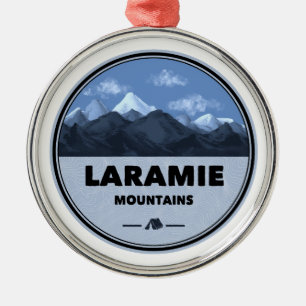 Ornamento De Metal Laramie Mountain Wyoming Colorado Camping
