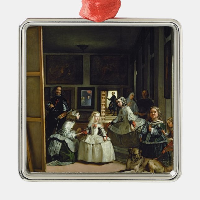 Ornamento De Metal Las Meninas ou família de Philip IV, c.1656 (Frente)
