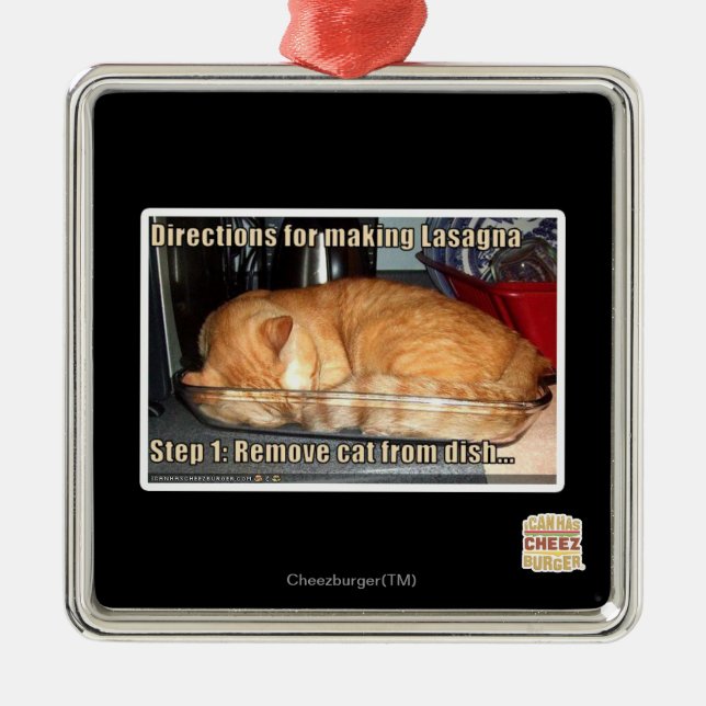 Ornamento De Metal lasanha Fazer (Frente)