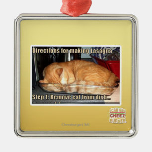 Ornamento De Metal Lasanhas do fazer