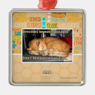 Ornamento De Metal Lasanhas do fazer