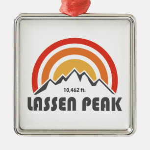 Ornamento De Metal Lassen Peak