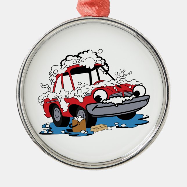 Ornamento De Metal Lavagem de carros (Frente)