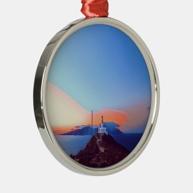 Ornamento De Metal ldp MYKONOS - Armênio - farol - (Direito )