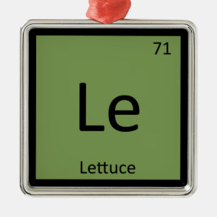 Ornamento De Metal Le - Lettuce Vegetable Chemistry Periodic Table