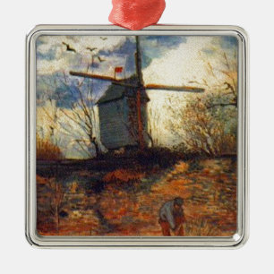 Ornamento De Metal Le Moulin de la Galette Van Gogh