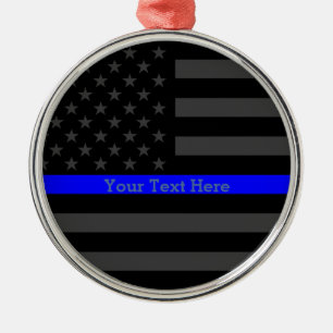 Ornamento De Metal Lembrança cinzenta fina personalizada da bandeira