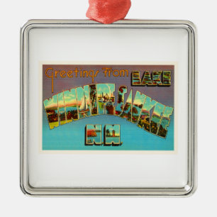 Ornamento De Metal Lembrança do viagem de Winnipesaukee New Hampshir