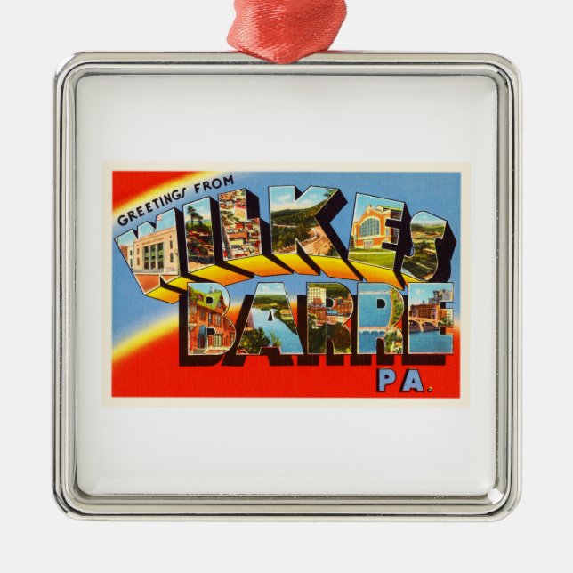 Ornamento De Metal Lembrança velha do viagem do PA de Pensilvânia da (Frente)