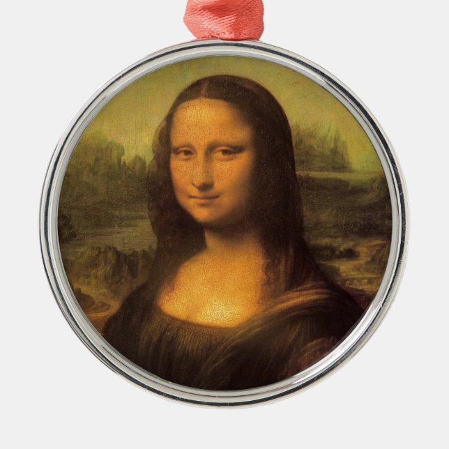 Ornamento De Metal Leonardo Da Vinci' Mona Lisa (Frente)