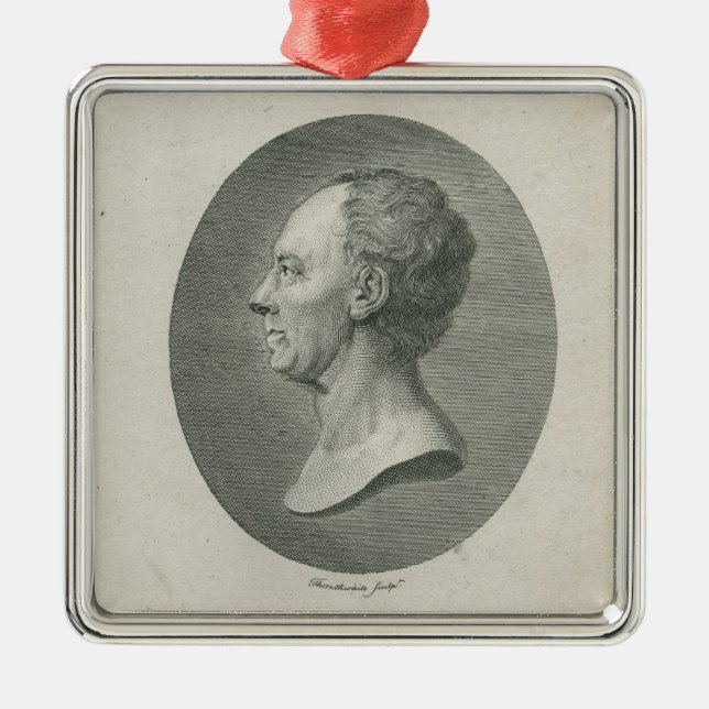 Ornamento De Metal Leonhard Euler (Frente)