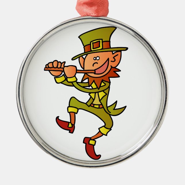 Ornamento De Metal leprechaun (Frente)