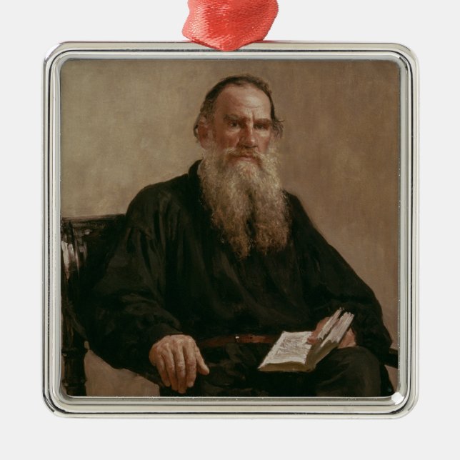 Ornamento De Metal Lev Tolstoy 1887 (Frente)