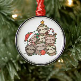 Ornamento De Metal Leve árvore de Natal Engraçado, animal de Natal Ce