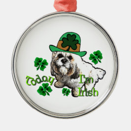 Ornamento De Metal Lhasa Apso St Patricks