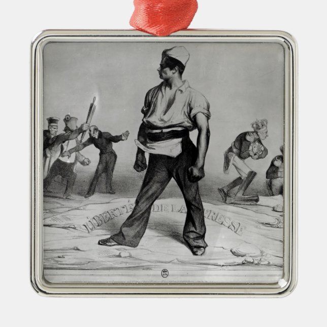 Ornamento De Metal Liberdade de imprensa (Frente)