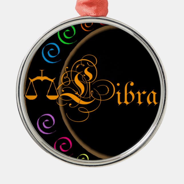 Ornamento De Metal Libra (Frente)