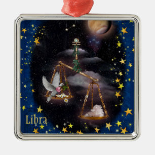 Ornamento De Metal Libra
