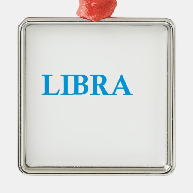 Ornamento De Metal libra (Frente)