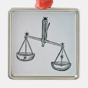 Ornamento De Metal Libra (as escalas) uma ilustração 'do Poeti