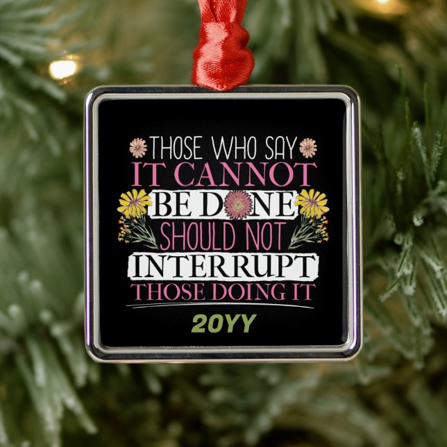 Ornamento De Metal Líder Feminina Empoderada (Árvore)