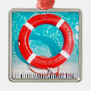 Ornamento De Metal Lifesaver do Lifeguard