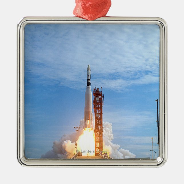 Ornamento De Metal Liftoff do veículo do alvo de Agena do atlas para (Frente)