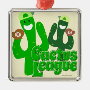 Ornamento De Metal Liga Cactus