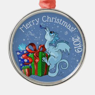 Ornamento De Metal Lil' Dragon Snowflake