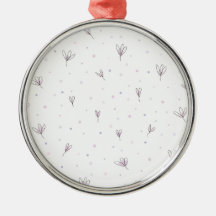 Lilac Flowers Cerâmica Ornament