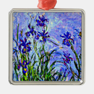 Ornamento De Metal Lilac Irises de Claude Monet,