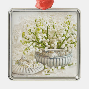 Ornamento De Metal Lily Do Vale