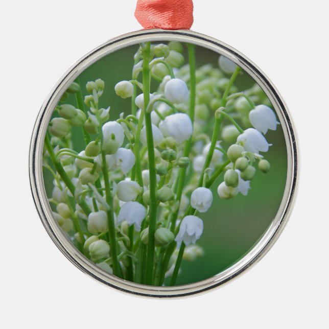 Ornamento De Metal Lily do vale (Frente)