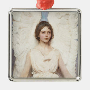 Ornamento De Metal Linda Angel (por Abbott Handerson Thayer)