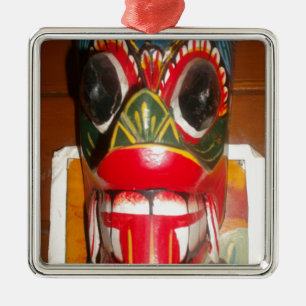 Ornamento De Metal Linda Arte Tradicional de Bombeiros do Sri Lanka