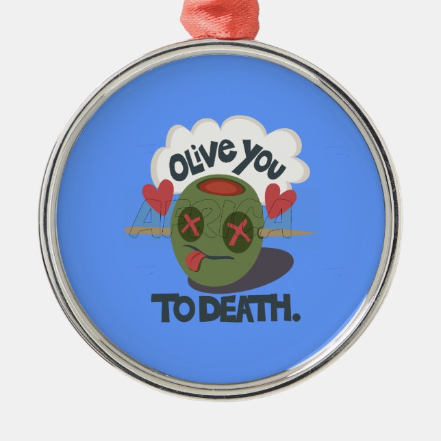 Ornamento De Metal Linda Legal, adoro Arte Africana (Frente)