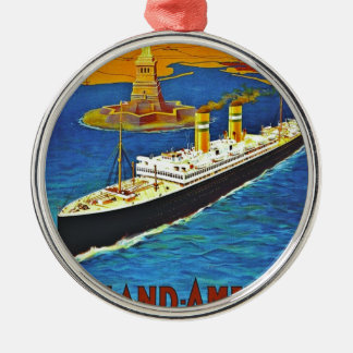 Ornamento De Metal Linha poster de Holland América das viagens