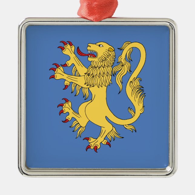 Ornamento De Metal Lion Rampant (Frente)
