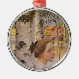 Ornamento De Metal Lisbeth no Birch Grove (Linda Menina)