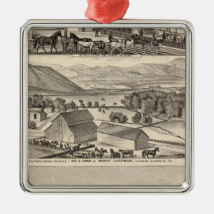 Ornamento De Metal Livermore, residências de Bardellini, fazendas,