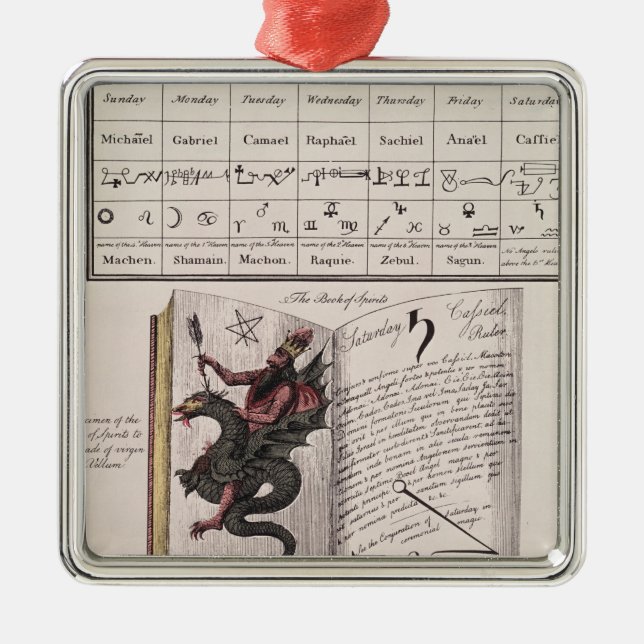 Ornamento De Metal Livro dos espírito (Frente)