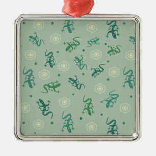 Ornamento De Metal Lizard