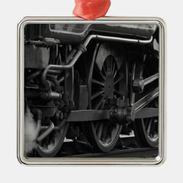 Ornamento De Metal Locomotive Mechanical School (Frente)