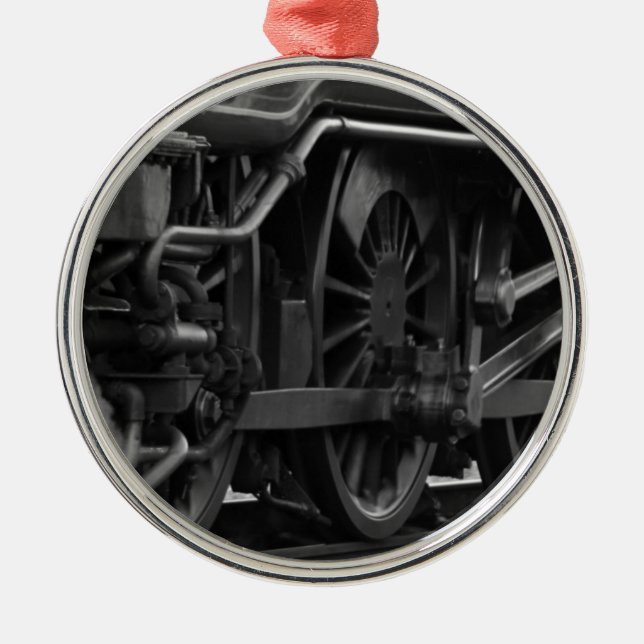 Ornamento De Metal Locomotive Mechanical School (Frente)